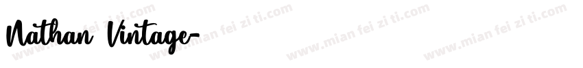 Nathan Vintage字体转换